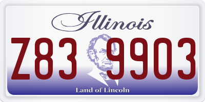 IL license plate Z839903