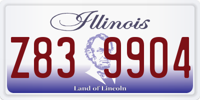 IL license plate Z839904
