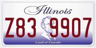 IL license plate Z839907