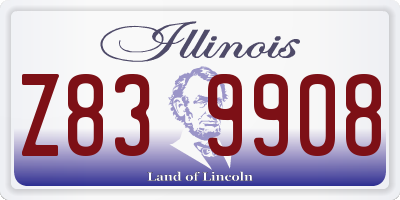 IL license plate Z839908
