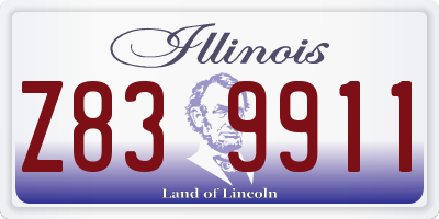 IL license plate Z839911