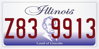 IL license plate Z839913