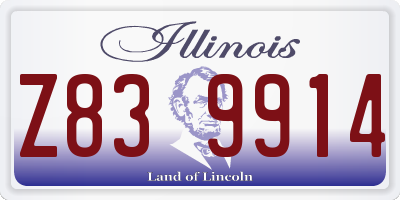 IL license plate Z839914