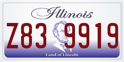 IL license plate Z839919