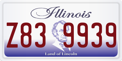 IL license plate Z839939
