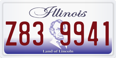 IL license plate Z839941