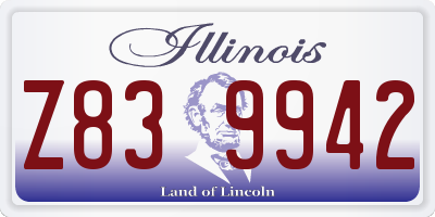 IL license plate Z839942