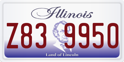 IL license plate Z839950