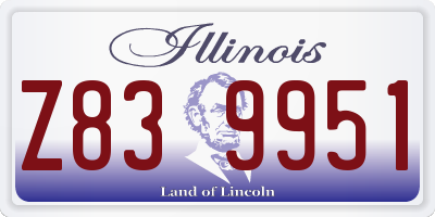 IL license plate Z839951