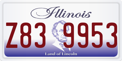 IL license plate Z839953