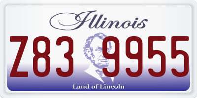 IL license plate Z839955