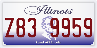 IL license plate Z839959