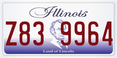 IL license plate Z839964