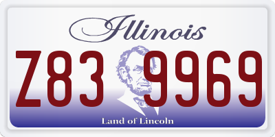 IL license plate Z839969