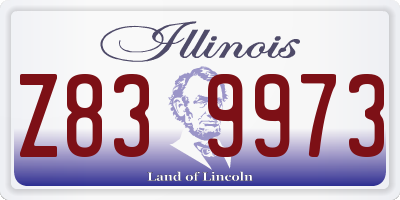 IL license plate Z839973