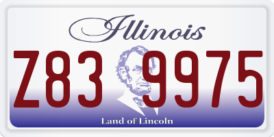 IL license plate Z839975