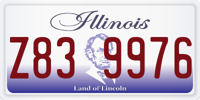 IL license plate Z839976