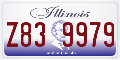 IL license plate Z839979