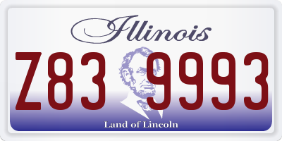 IL license plate Z839993