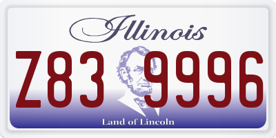 IL license plate Z839996