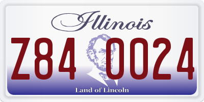 IL license plate Z840024