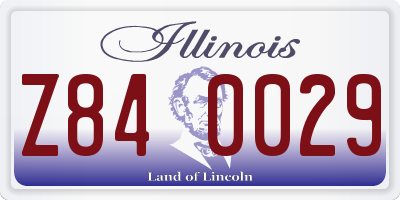 IL license plate Z840029