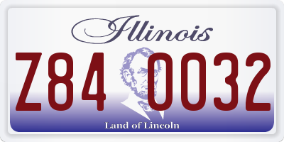 IL license plate Z840032