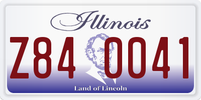 IL license plate Z840041