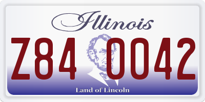 IL license plate Z840042