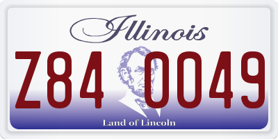 IL license plate Z840049