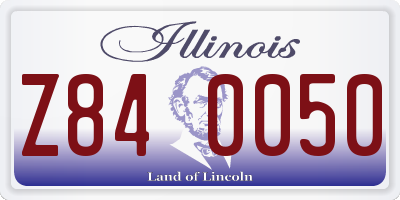 IL license plate Z840050