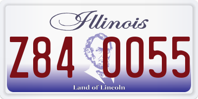 IL license plate Z840055