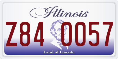 IL license plate Z840057