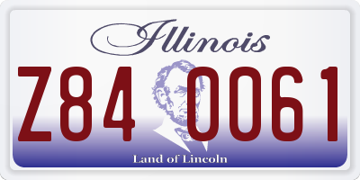 IL license plate Z840061