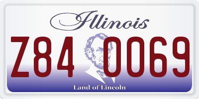 IL license plate Z840069