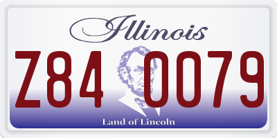 IL license plate Z840079