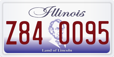 IL license plate Z840095