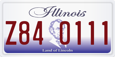 IL license plate Z840111