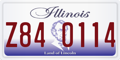 IL license plate Z840114