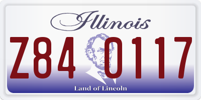 IL license plate Z840117