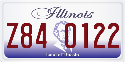 IL license plate Z840122