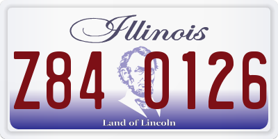 IL license plate Z840126