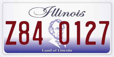 IL license plate Z840127