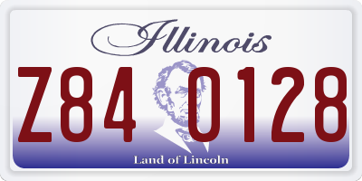 IL license plate Z840128
