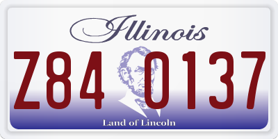 IL license plate Z840137