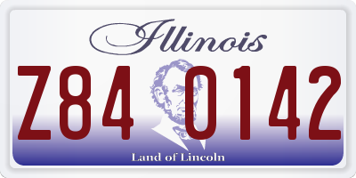 IL license plate Z840142