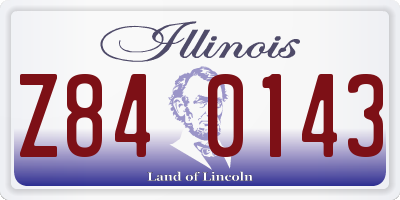 IL license plate Z840143