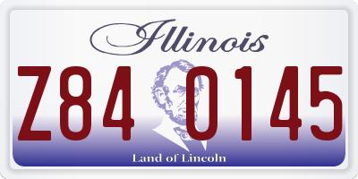 IL license plate Z840145