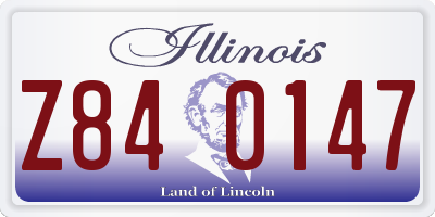 IL license plate Z840147