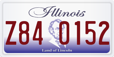 IL license plate Z840152